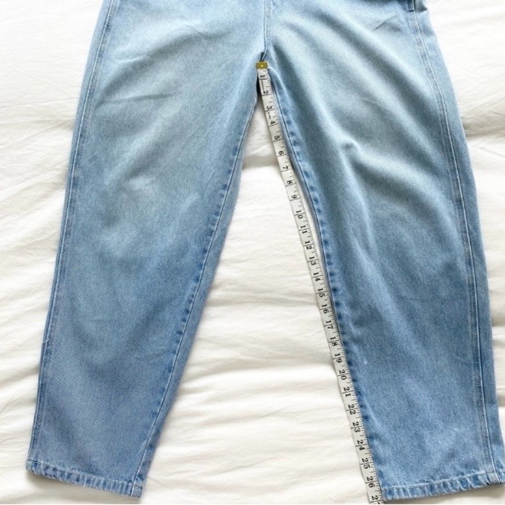 VINTAGE 90s Light Denim Baggy Overalls - Picture 8 of 10